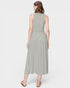 Vestido midi sin mangas en color gris