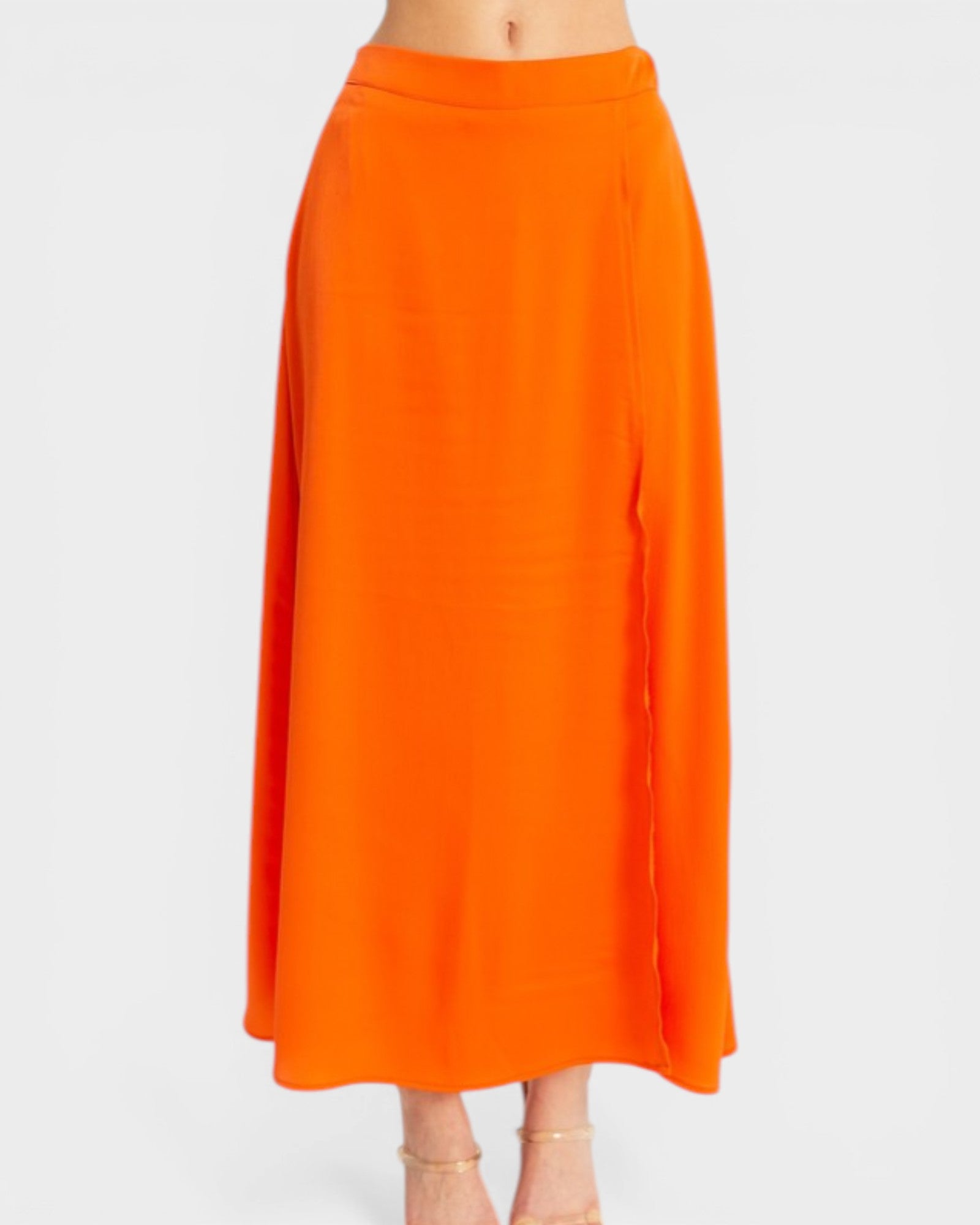 Orange skirt on a white background