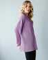 Dusty Lavender Ribbed Knit Pullover Top