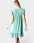 Dusty Sage Ruffle Sleeve Dress