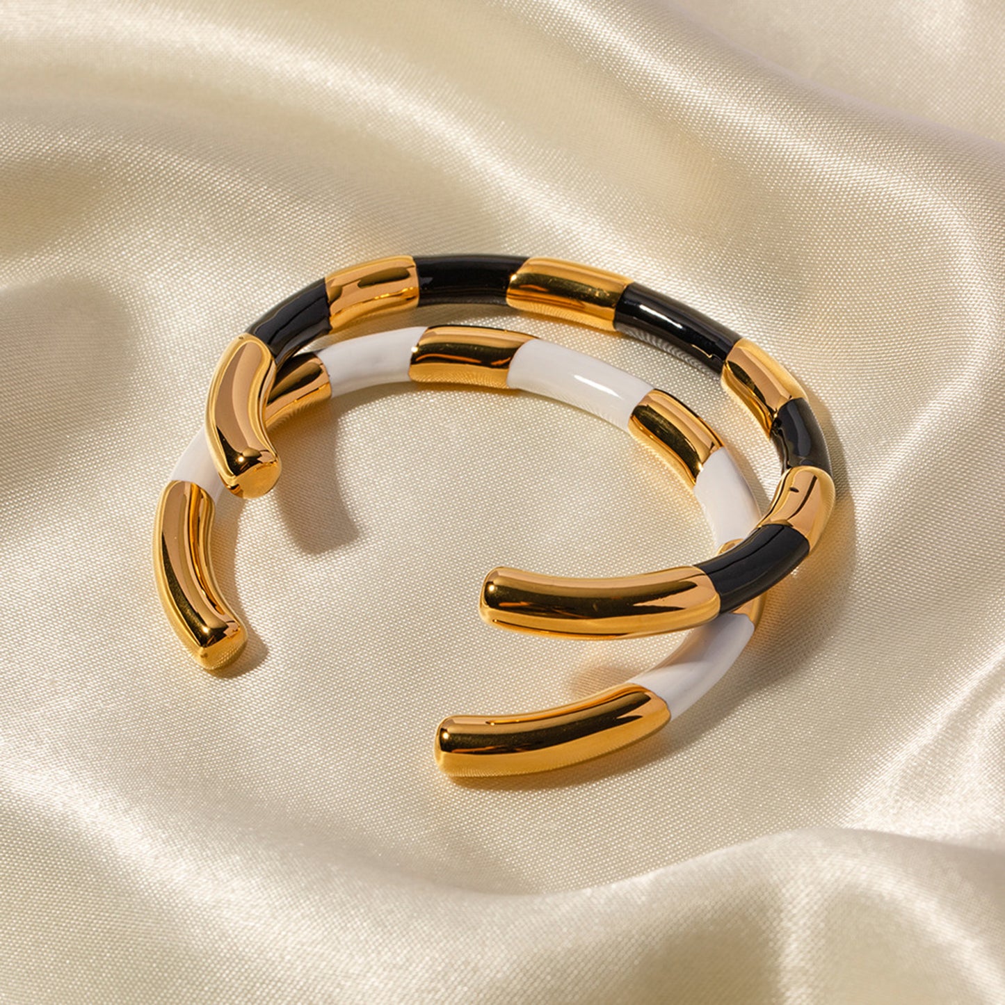 Stackable Cuff Bracelets in Gold or Silver