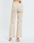 Beige wide-leg pants on a white background