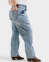 Light Wash High Rise Barrel Leg Jeans