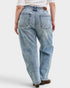 Light Wash High Rise Barrel Leg Jeans