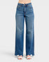 Blue jeans on a white background