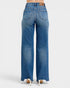 Blue jeans on a white background