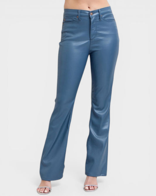 Blue jeans on a white background