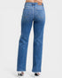 Blue jeans on a white background