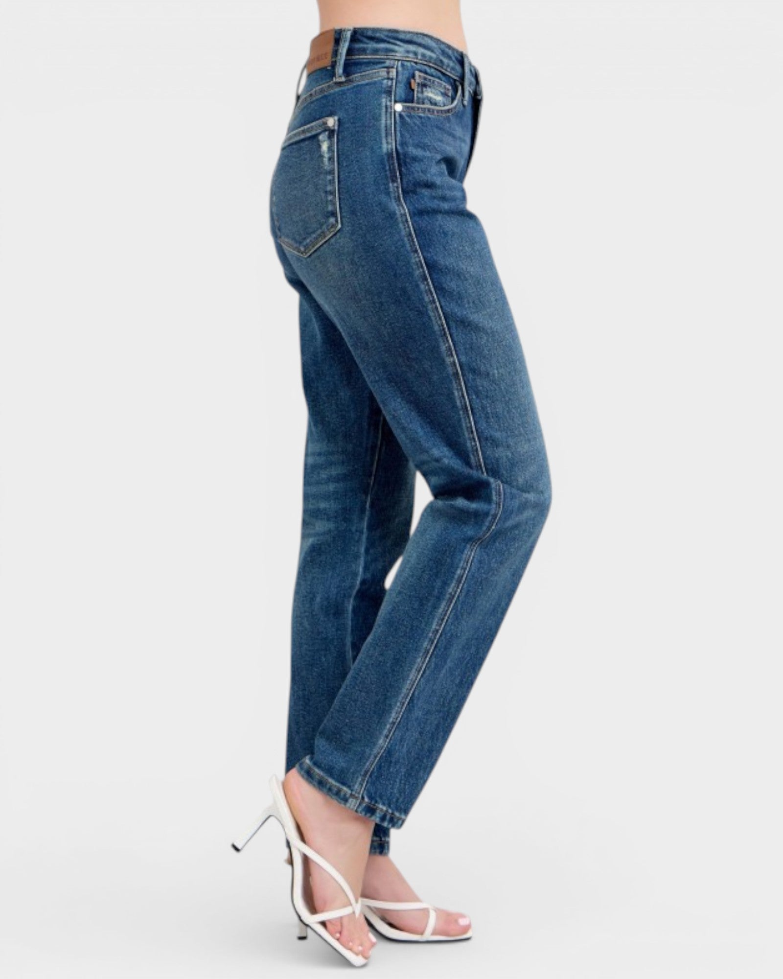 Kimberly Dark Wash Rigid Magic Straight Leg Jeans
