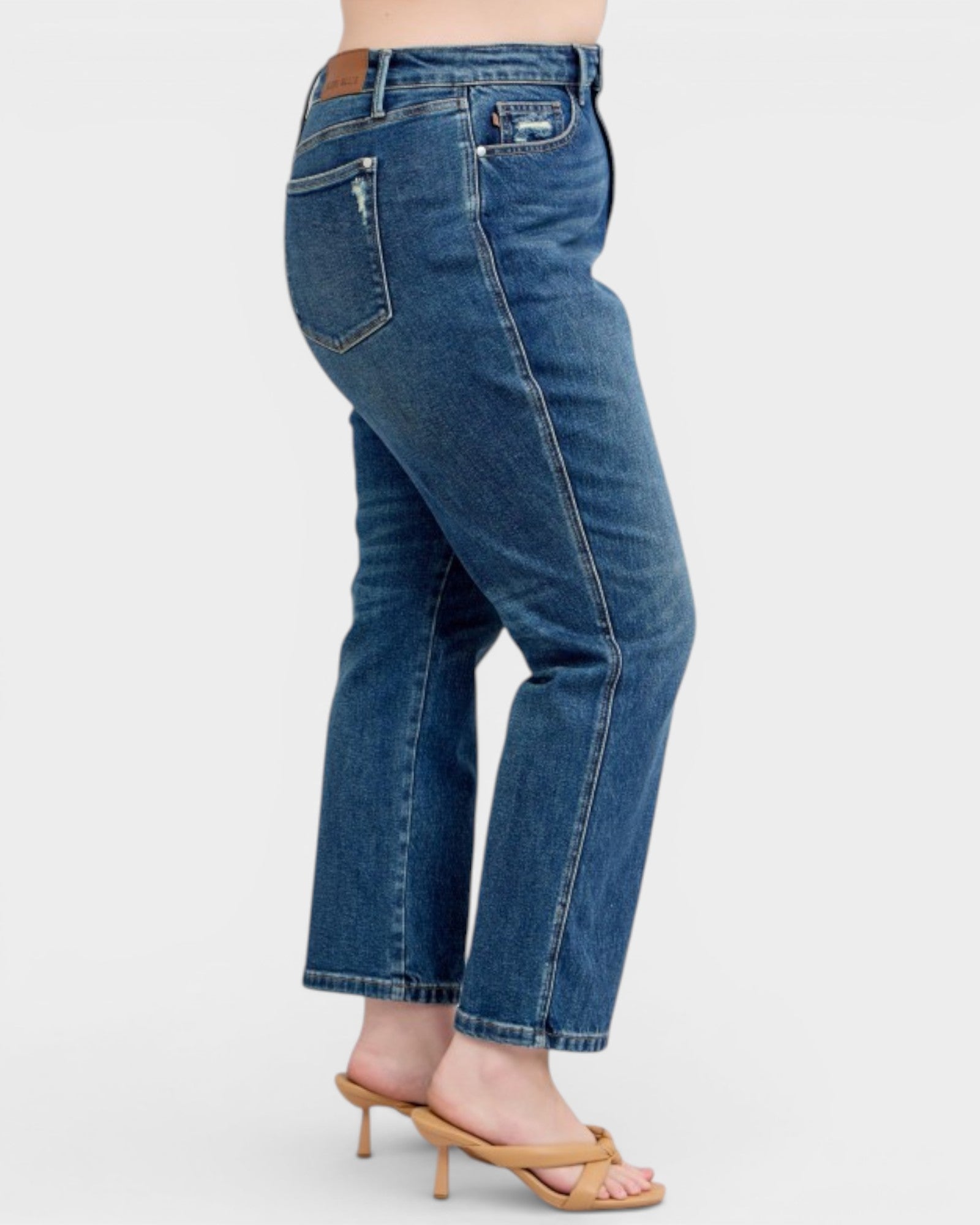 Kimberly Dark Wash Rigid Magic Straight Leg Jeans