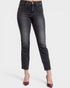 Black jeans on a white background