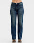 Blue jeans on a white background
