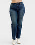 Dark Wash Straight Leg Jeans
