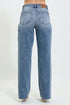 Blue jeans on a white background