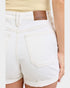 White shorts with a Judy Blue label on a white background