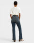 Dark Wash Raw Hem Bootcut Jeans