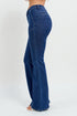 Blue jeans on a white background