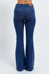 Blue jeans with a white background