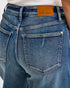 Dark Wash High Rise Barrel Jeans