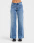 Blue jeans on a white background