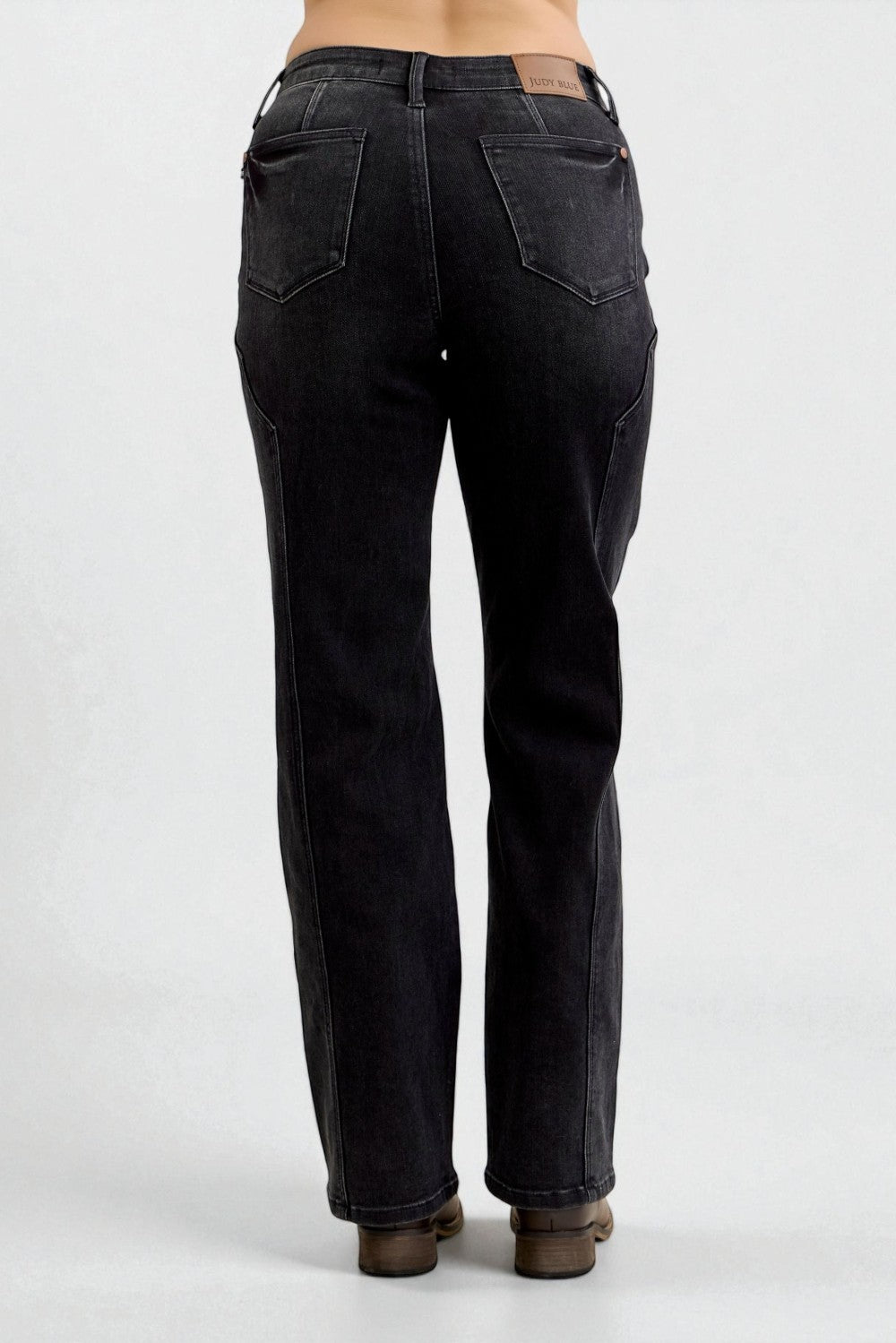 Black jeans on a white background