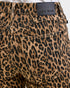 Leopard print pants with a Judy Blue label on a white background