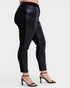 Plus Size Black Vegan Leather Skinny Pants