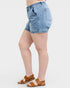 Plus Size Medium Wash Denim Shorts