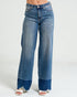 Blue jeans on a white background
