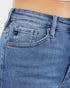 Medium Wash High Rise Straight Leg Jeans