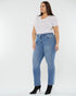 Medium Wash Straight Leg Jeans