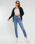 Medium Wash Straight Leg Jeans