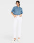 White High Rise Skinny Jeans