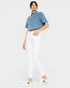 White High Rise Skinny Jeans
