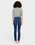 Dark Wash High Rise Slim Straight Jeans