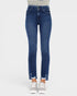 Dark Wash High Rise Slim Straight Jeans