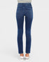 Dark Wash High Rise Slim Straight Jeans