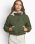 Hunter Green Reversible Sherpa Puffer Jacket