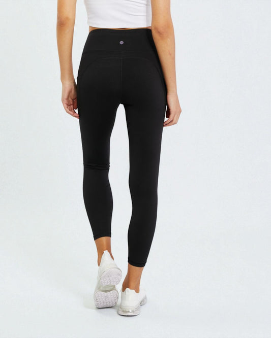 Black High-Waist Pocket Leggings