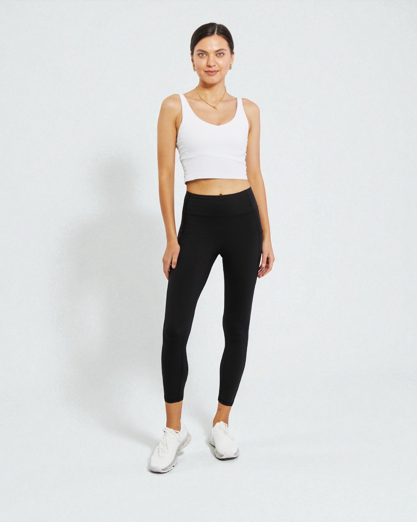 Black High-Waist Pocket Leggings