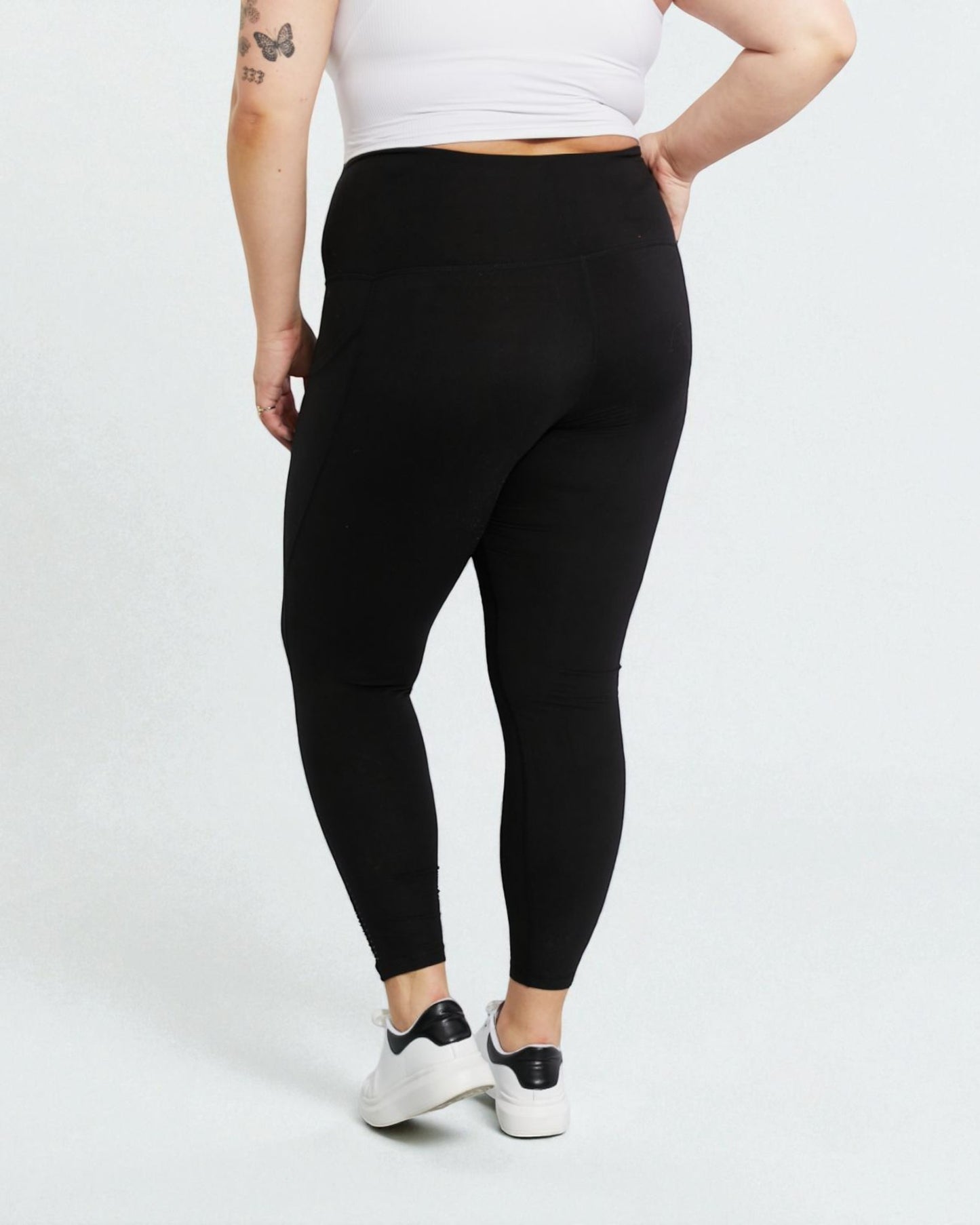 Black High-Waist Pocket Leggings