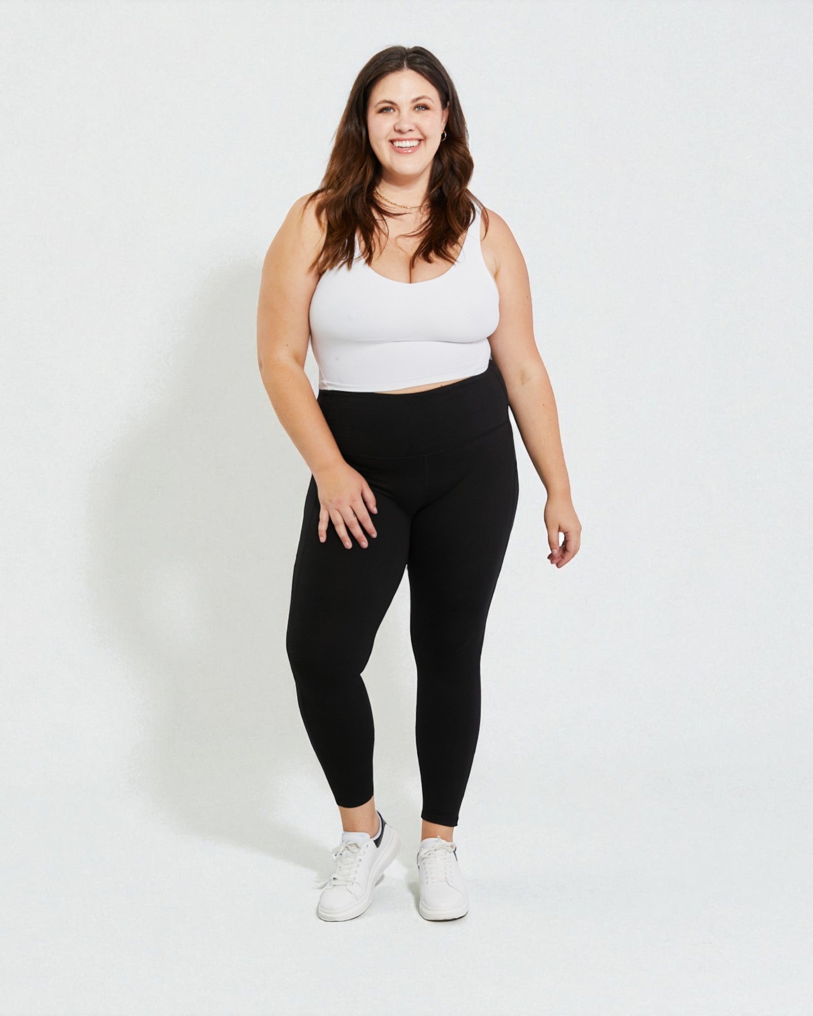 Black High-Waist Pocket Leggings