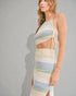 Sky & Sand Stripe Knit Skirt Set