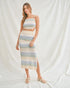 Sky & Sand Stripe Knit Skirt Set