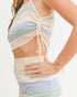 Sky & Sand Stripe Knit Skirt Set