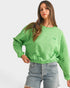 Apple Green Cropped Sweatshirt