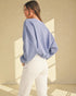 Dusty Periwinkle Cropped Sweatshirt