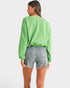Apple Green Cropped Sweatshirt