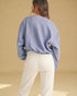 Dusty Periwinkle Cropped Sweatshirt