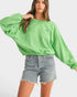 Apple Green Cropped Sweatshirt